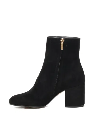 Gianvito Rossi Block Heel Ankle Boots With Suede Finish
