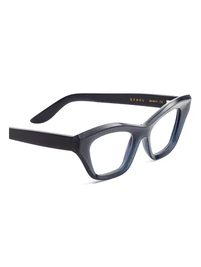 Lapima Bebel Geometric-frame Glasses In Blue