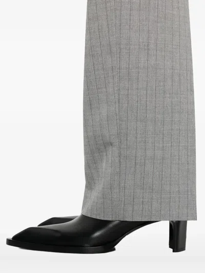 Twinset Twin-set Pinstripe Tailored Pants In Gray