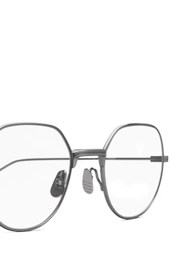Thom Browne Round-frame Glasses In Gray