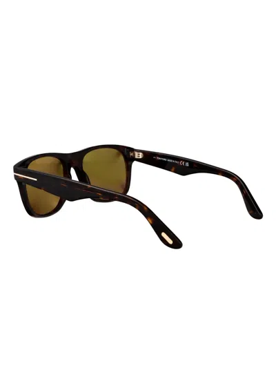 Tom Ford Marlon-02 Square-frame Sunglasses In Brown