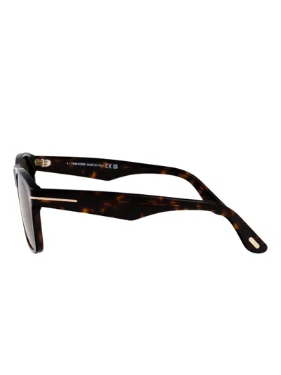 Tom Ford Marlon-02 Square-frame Sunglasses In Brown