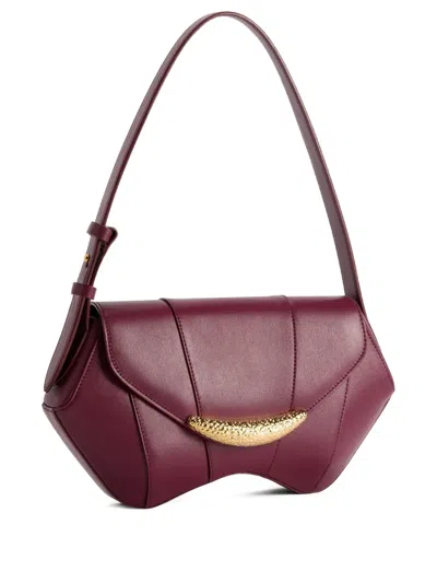 Giuseppe Zanotti Gz Day And Night Leather Shoulder Bag In Red