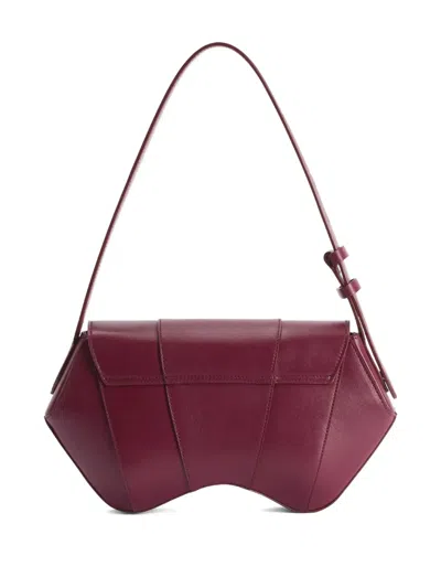 Giuseppe Zanotti Gz Day And Night Leather Shoulder Bag In Red