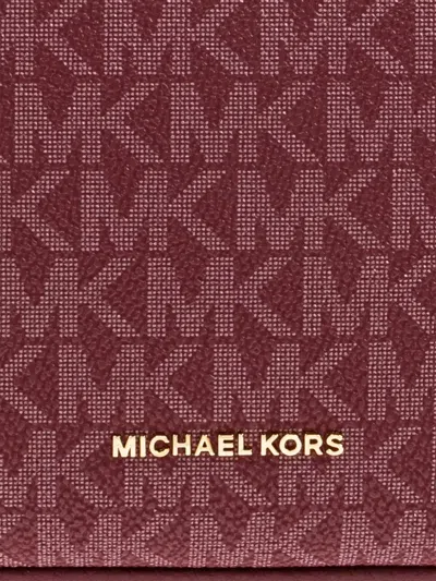 Michael Michael Kors Michael By Michael Kors Tyrian Purple Canvas Medium Bryant Shoulder Bag