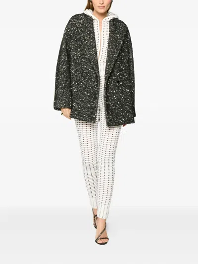 Genny Bouclé Jacket In Gray
