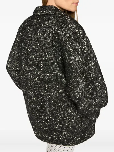 Genny Bouclé Jacket In Gray