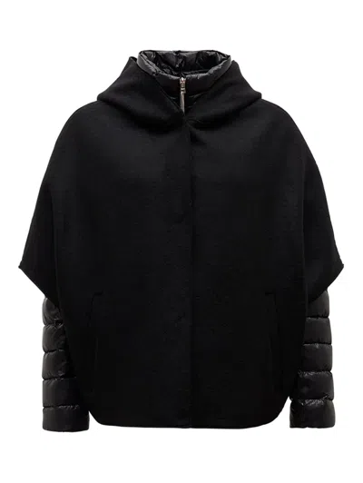 Herno Resort Hood In Ultralight Wool And Nylon In Multi