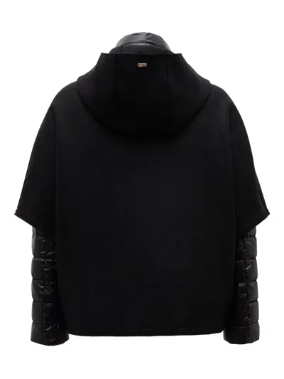 Herno Resort Hood In Ultralight Wool And Nylon In Multi