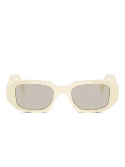 Prada Rectangular Sunglasses In Neutral