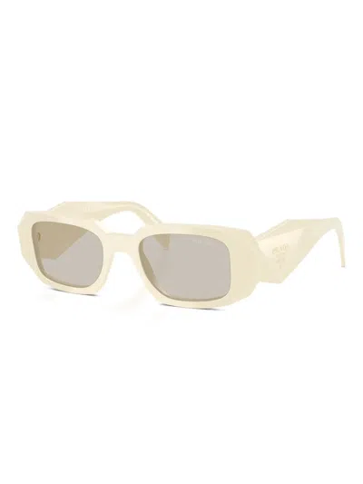 Prada Rectangular Sunglasses In Neutral