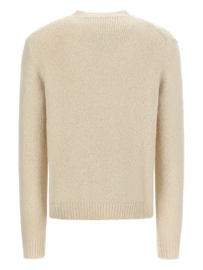 Jil Sander Wool Blend Sweater In White