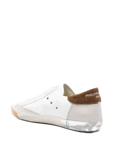 Philippe Model Low Top Sneakers With Suede Heel Tab In Multi