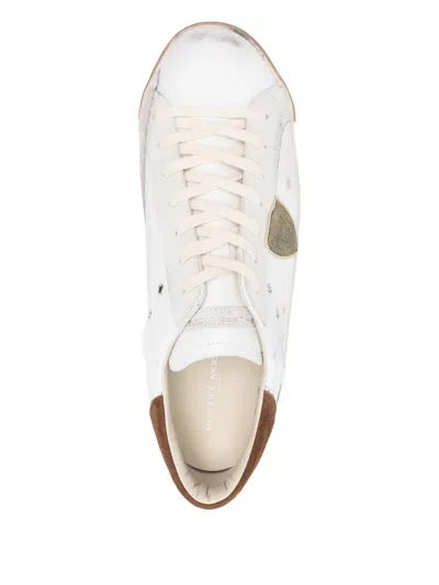 Philippe Model Low Top Sneakers With Suede Heel Tab In Multi