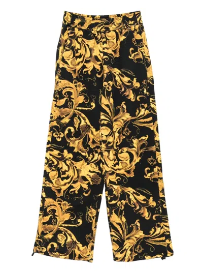 Versace Jeans Couture Pants In Black