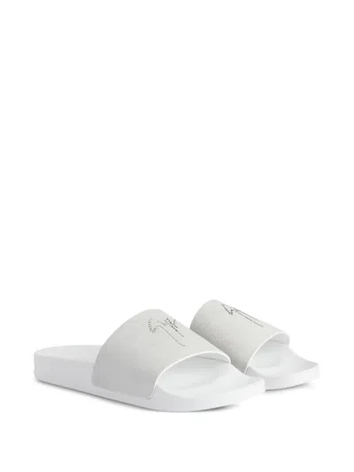 Giuseppe Zanotti Brett Crystal-embellished Leather Slides
