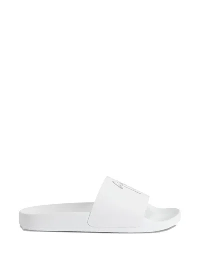 Giuseppe Zanotti Brett Logo-embellished Leather Slides