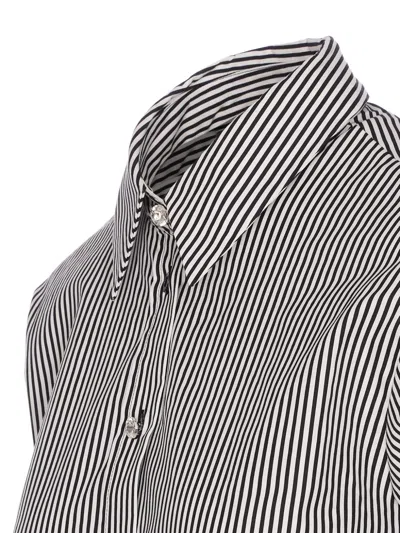 Liu •jo Striped Shirt In Gray