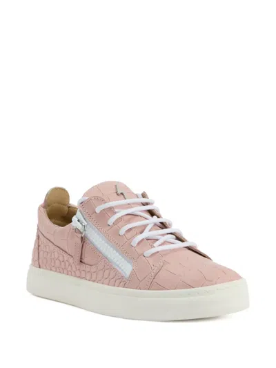 Giuseppe Zanotti Gail Crocodile-effect Sneakers