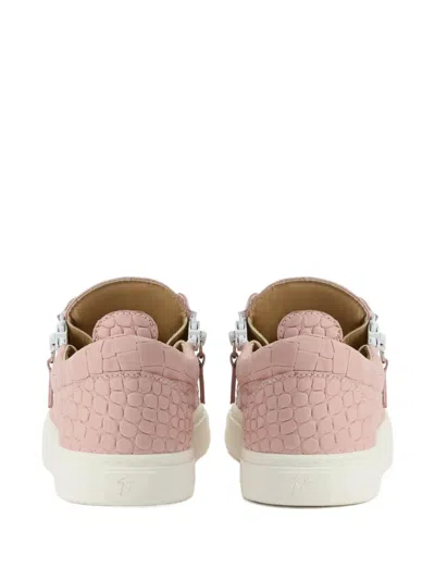 Giuseppe Zanotti Gail Crocodile-effect Sneakers