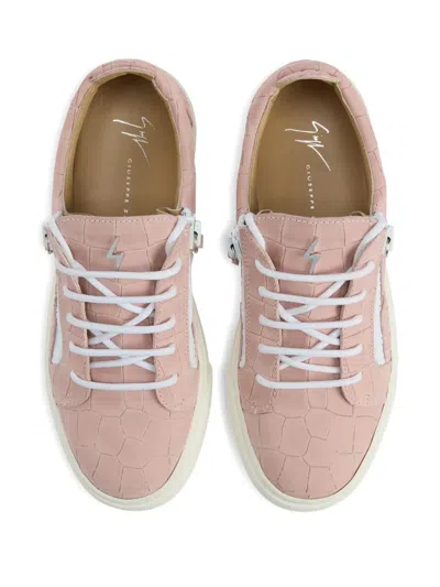Giuseppe Zanotti Gail Crocodile-effect Sneakers