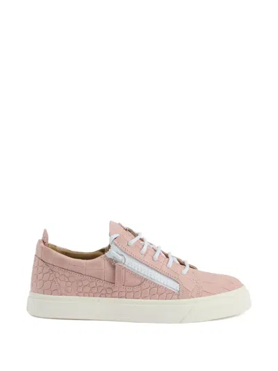 Giuseppe Zanotti Gail Crocodile-effect Sneakers