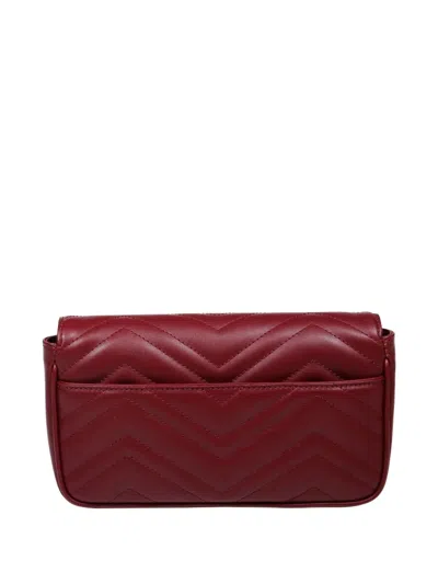 Gucci Gg Marmont Mini Crossbody Bag In Red