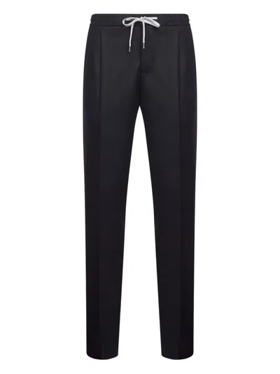 Pt Torino Drawstring Trousers In Black