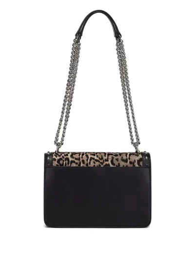 Michael Michael Kors Panelled Leopard-print Shoulder Bag