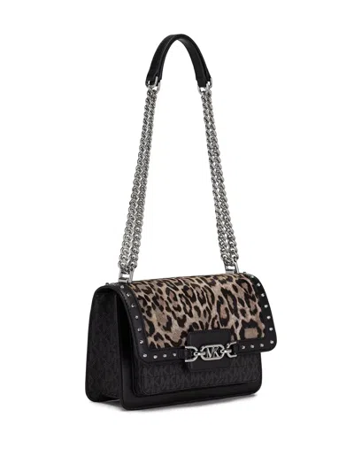 Michael Michael Kors Panelled Leopard-print Shoulder Bag