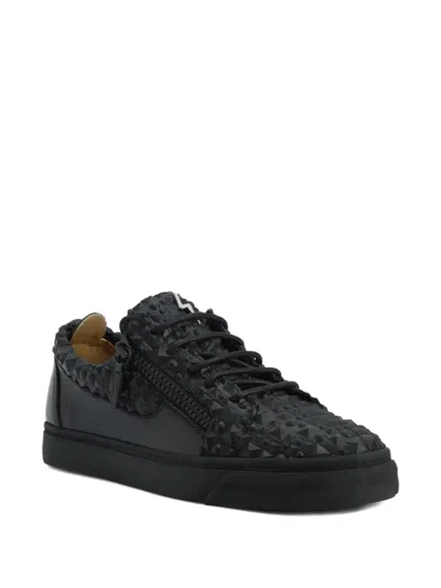Giuseppe Zanotti The Manhattan Stud-embellished Sneakers In Black