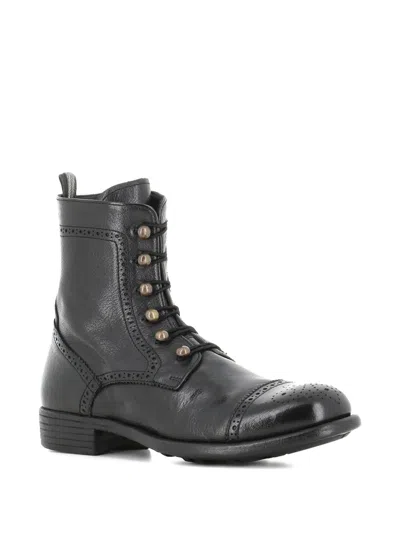 Officine Creative Lace-up Brogue Boots