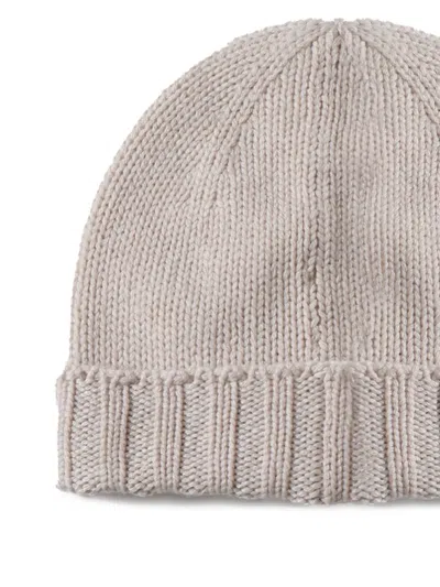 John Galliano Ribbed Wool Beanie In Brown