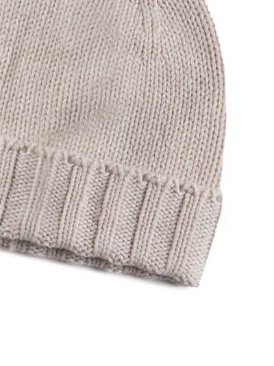 John Galliano Ribbed Wool Beanie In Brown