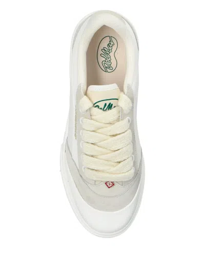 Casablanca Suede-panel Lace-up Sneakers