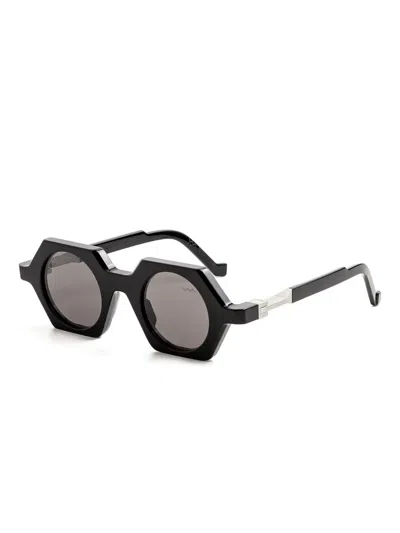 Vava Eyewear Bl0047 Geometric-frame Sunglasses In Black