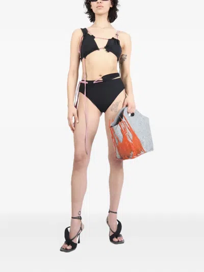 Ottolinger Multi-strap Bikini In Black