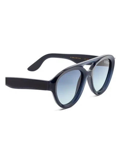Lapima Jobim Round-frame Sunglasses In Blue