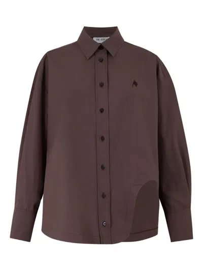 Attico Diana Oversized Cotton Poplin Shirt