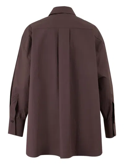 Attico Diana Oversized Cotton Poplin Shirt