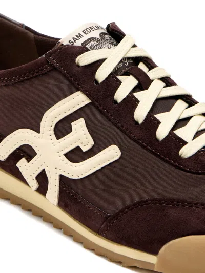 Sam Edelman Ivey Lace Up Sneaker Cafe Noir Brown Nylon