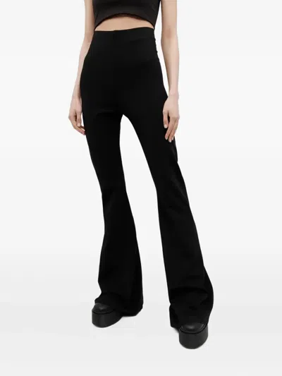 Rick Owens Flared Trousers In Black