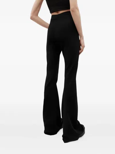 Rick Owens Flared Trousers In Black
