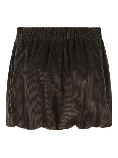 The Mannei Corduroy Shorts In Brown