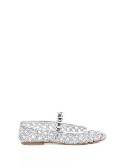 Casadei Ballerina Silver Perforated
