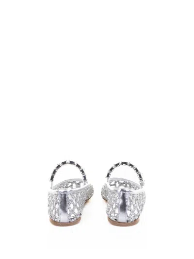 Casadei Ballerina Silver Perforated