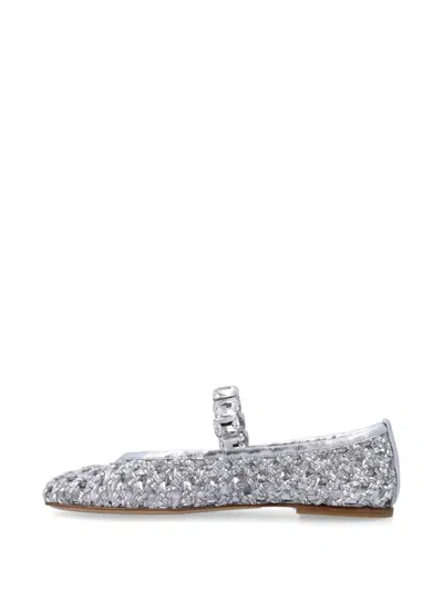 Casadei Ballerina Silver Perforated