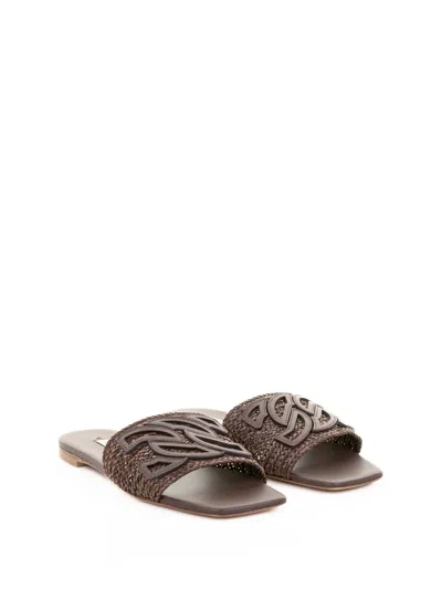 Casadei Brown Leather Slipper