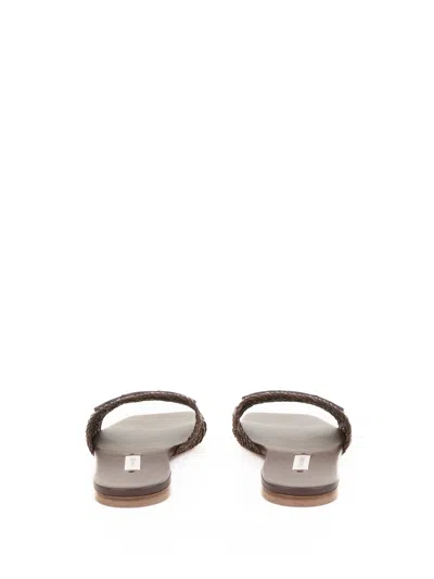 Casadei Brown Leather Slipper