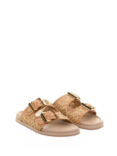 Casadei Fabric Slipper With Rubber Sole